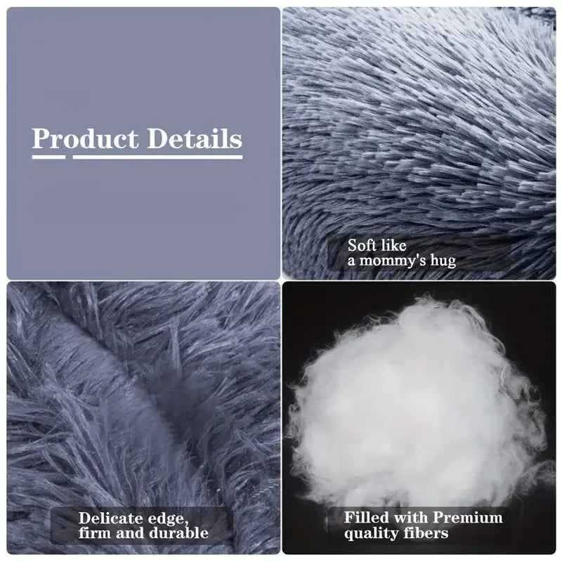 Plush Round Pet Bed