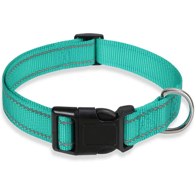 Reflective Adjustable Nylon Dog Collar