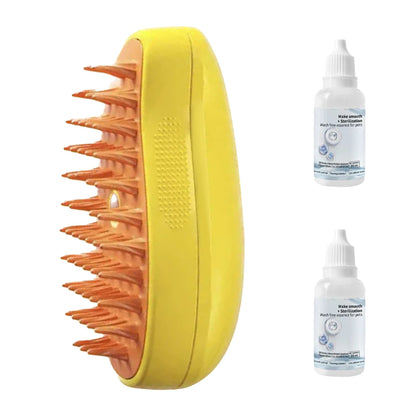 3-in-1 Electric Pet Steam Grooming Brush