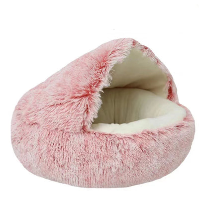 Warm Round Pet Plush Bed