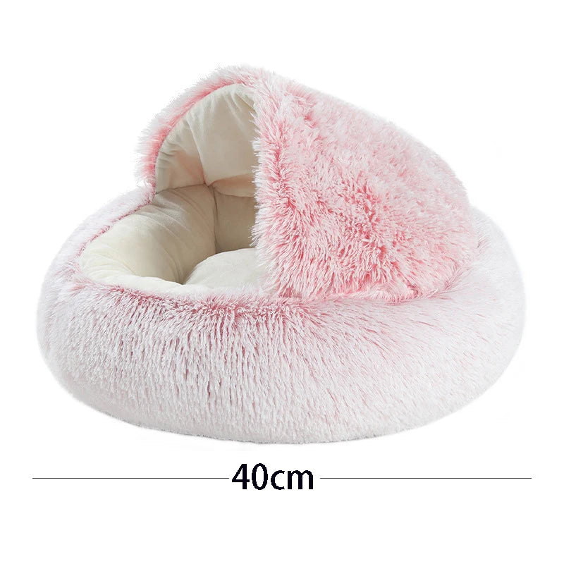 Warm Round Pet Plush Bed