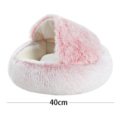 Warm Round Pet Plush Bed