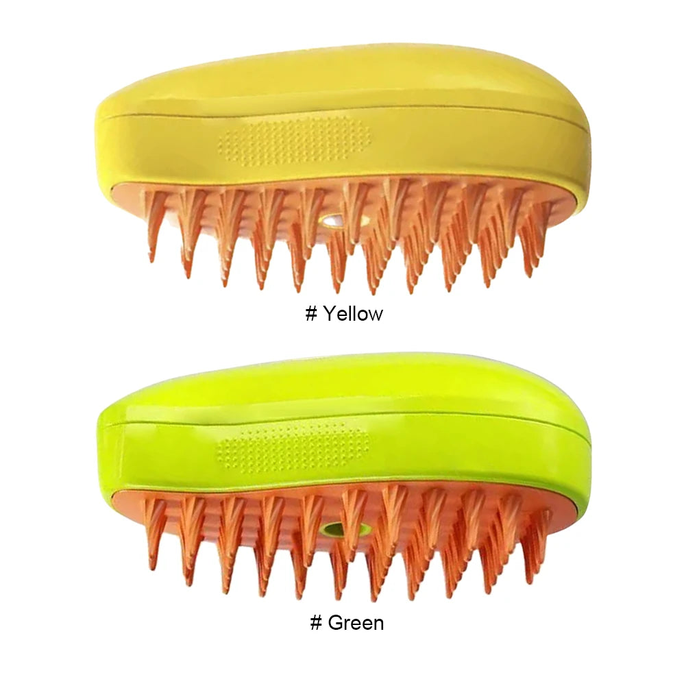 3-in-1 Electric Pet Steam Grooming Brush