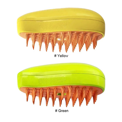 3-in-1 Electric Pet Steam Grooming Brush